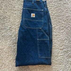 Carhartt Men's Deep Blue Relaxed Jeans